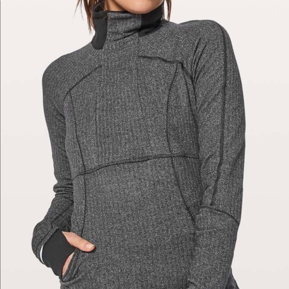 lululemon athletica Jackets & Blazers - Lululemon Gray base runner 1/2 zip